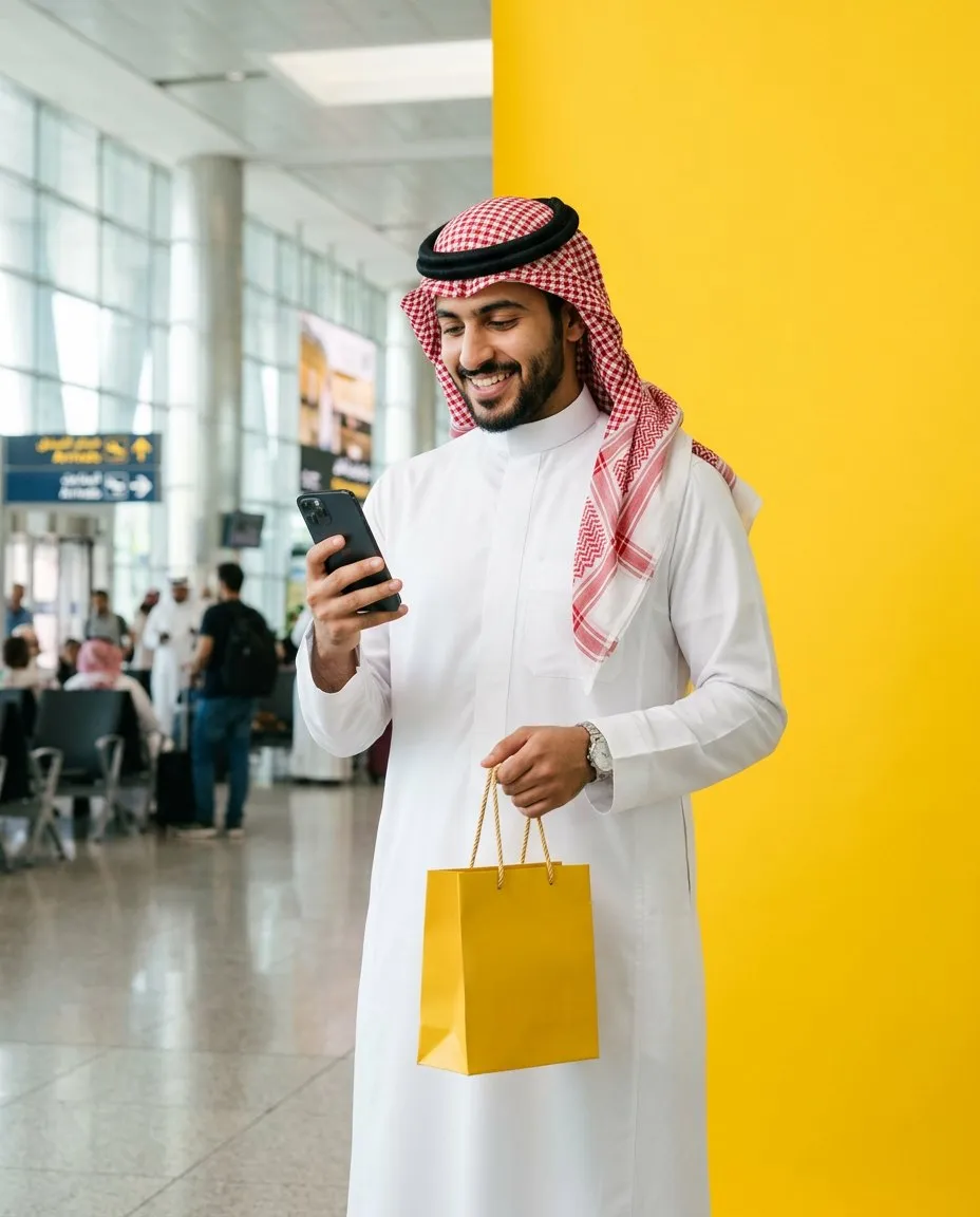 رجل يطلب من جواله